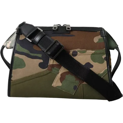 Camouflage Patchwork Shoulder Bag , female, Sizes: ONE SIZE - Dolce & Gabbana - Modalova