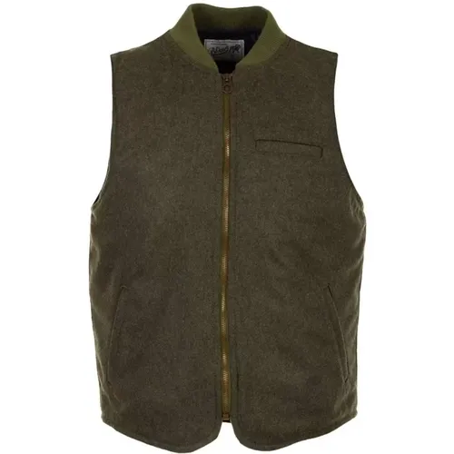 Quilted Vest Zipper Closure Side Pockets , male, Sizes: S - Bl'ker - Modalova