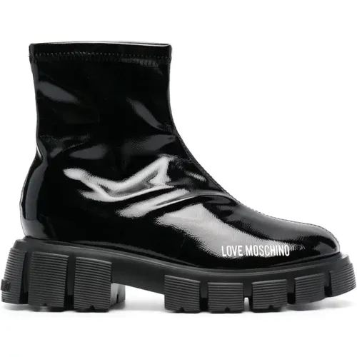 Casual Ankle Boots for Women , female, Sizes: 3 UK, 8 UK - Love Moschino - Modalova