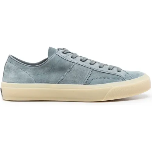 Suede Low Top Sneakers , male, Sizes: 7 1/2 UK - Tom Ford - Modalova