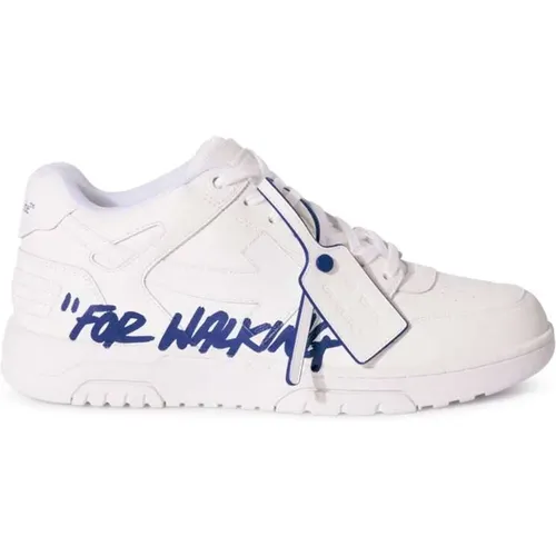 Off , Leather Sneakers with Signature Motifs , male, Sizes: 10 UK, 7 UK, 7 1/2 UK, 8 UK, 8 1/2 UK, 9 1/2 UK, 11 UK, 9 UK - Off White - Modalova