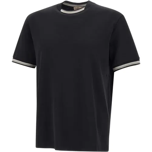 T-shirts and Polos , male, Sizes: L, 3XL - Herno - Modalova