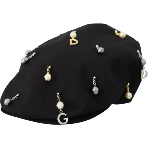 Classic Newsboy Hat , male, Sizes: 58 CM - Dolce & Gabbana - Modalova