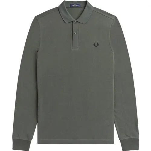 Long Sleeve Tennis Polo Shirt , male, Sizes: M - Fred Perry - Modalova