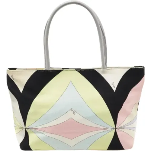 Pre-owned Canvas handbags , female, Sizes: ONE SIZE - Emilio Pucci Pre-owned - Modalova