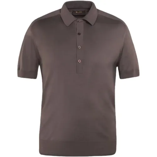 Luxuriöses Mulberry Seiden Polo Shirt,Polo Hemd,T-Shirt - Moorer - Modalova