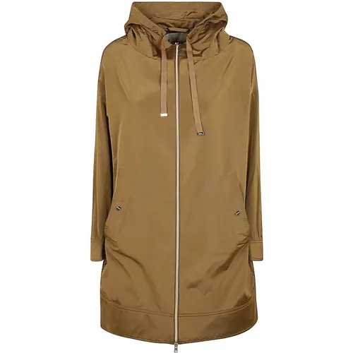 Hooded Parka Jacket , female, Sizes: S - Herno - Modalova