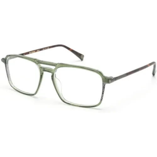 Grüne Optische Brille für den Alltag , Herren, Größe: 54 MM - Etnia Barcelona - Modalova