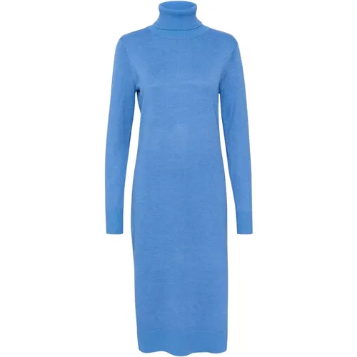 Soft Knit Roll Neck Long Dress , female, Sizes: M, S - Saint Tropez - Modalova