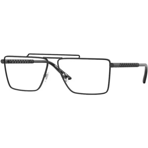 Schwarze Gestell Brille , unisex, Größe: 59 MM - Versace - Modalova