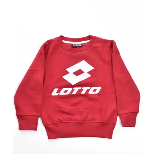 Logo Sweatshirt - Rot, Rundhals, Lange Ärmel - Lotto - Modalova