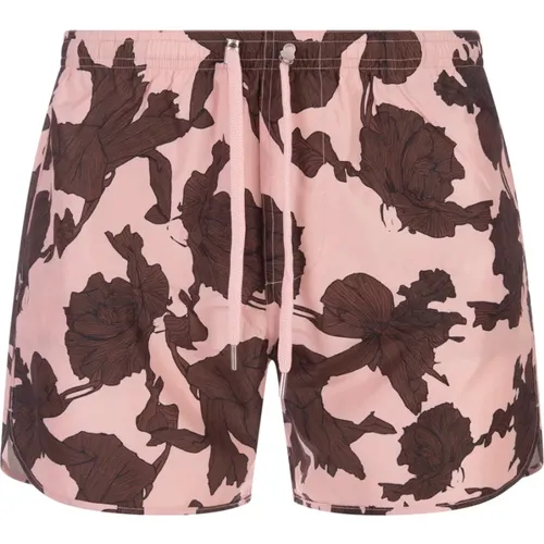 Pink Floral Swimwear , male, Sizes: S, XL, L, XS, M - Neil Barrett - Modalova