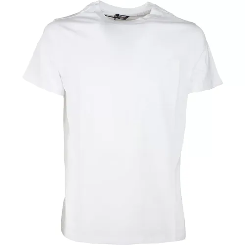 Sportliches Bianca T-Shirt Weiß Jersey , Herren, Größe: XL - K-way - Modalova