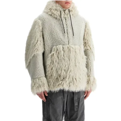 Shearling Kapuzen-Fleecejacke Sacai - Sacai - Modalova