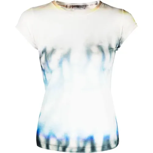 Tie-Dye Print Crew-Neck T-Shirt - Masha Popova - Modalova