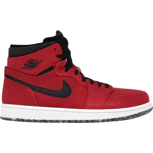 Red Suede High Zoom Air Cmft Sneaker , male, Sizes: 14 1/2 UK, 10 UK, 10 1/2 UK, 12 UK, 8 UK, 7 UK, 13 UK, 11 UK, 9 UK, 13 1/2 UK, 6 1/2 UK, 15 1/2 UK - Nike - Modalova