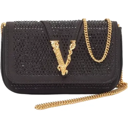 Pre-owned Satin crossbody-bags , female, Sizes: ONE SIZE - Versace Pre-owned - Modalova