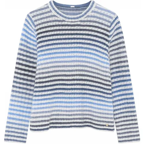 Gestreifter Strickpullover in Bluenights , Damen, Größe: S - Gustav - Modalova