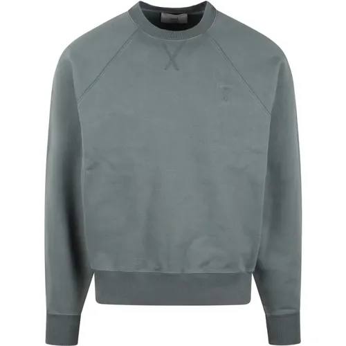 Tonal Herz Bestickter Sweatshirt - Ami Paris - Modalova