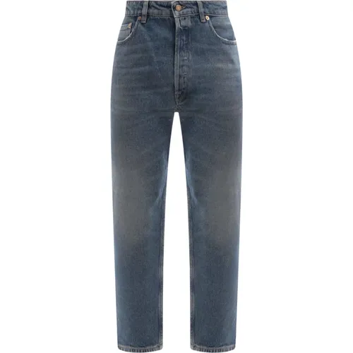 Blaue Slim-Fit Jeans aus Baumwolle , Herren, Größe: W30 - Golden Goose - Modalova