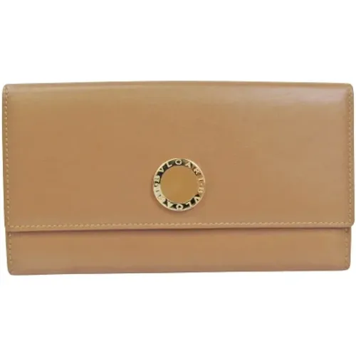 Pre-owned Leather wallets , female, Sizes: ONE SIZE - Bvlgari Vintage - Modalova