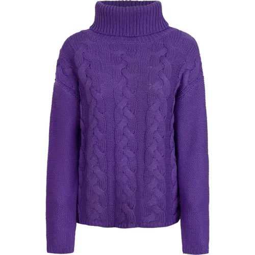 Lieblingsstück, Angelial Rollkragenpullover Zopfmuster , Damen, Größe: M - LIEBLINGSSTÜCK - Modalova