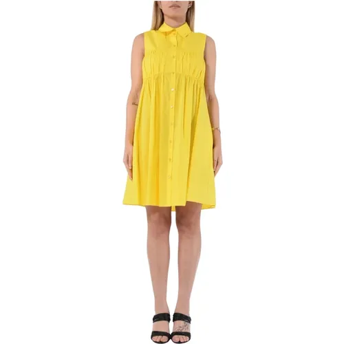 Kleid aus Baumwollhemd mit Knopfleiste , Damen, Größe: XS - PATRIZIA PEPE - Modalova