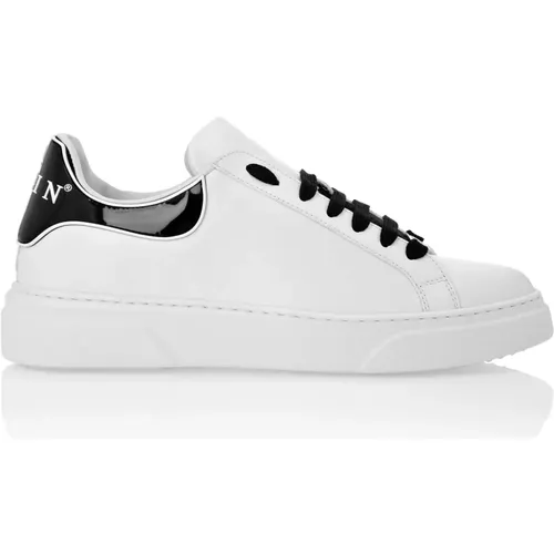 Weiße Low-Top-Sneaker mit Logo , Herren, Größe: 42 EU - Philipp Plein - Modalova