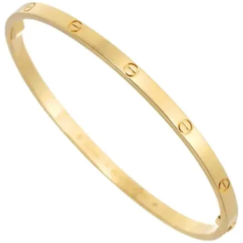 Pre-owned Gold bracelets , female, Sizes: ONE SIZE - Cartier Vintage - Modalova