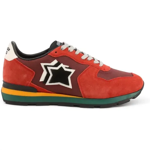 Stoff- und Wildleder-Sneakers mit Gummisohle - atlantic stars - Modalova