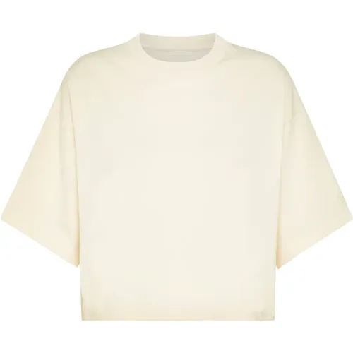 Minimalistisches Marion T-Shirt mit einzigartigem Detail , Damen, Größe: M - Philippe Model - Modalova