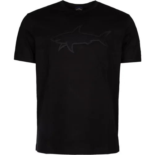 Lässiges Baumwoll-T-Shirt für Männer , Herren, Größe: S - PAUL & SHARK - Modalova