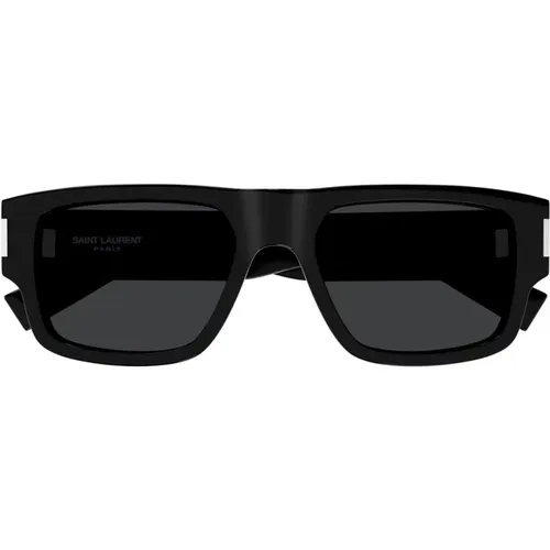 Modern Rectangular Sunglasses New Wave Style , male, Sizes: 55 MM - Saint Laurent - Modalova