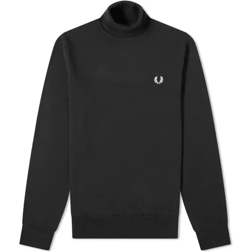 Cozy Roll Neck Knit , male, Sizes: S - Fred Perry - Modalova