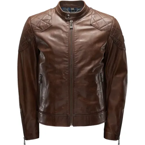 Hand Waxed Leather Outlaw Jacket , male, Sizes: L - Belstaff - Modalova