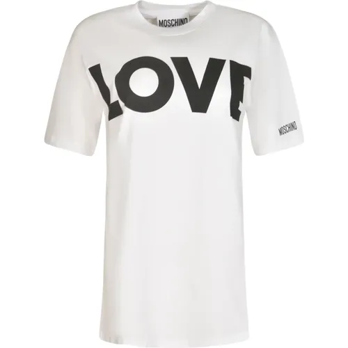 Stilvolle T-Shirts und Polos , Damen, Größe: M - Moschino - Modalova