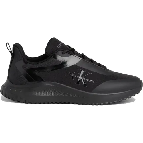 Schwarze Lace Mix Sneakers für Männer - Calvin Klein Jeans - Modalova