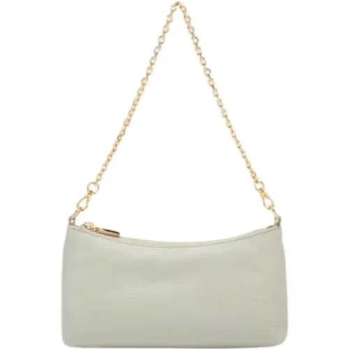 Grained Leather Mini Bag in Celadon , female, Sizes: ONE SIZE - Coccinelle - Modalova