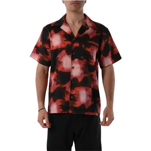 Printed Shirt with Bowling Collar , male, Sizes: 2XL, 3XL - Department Five - Modalova