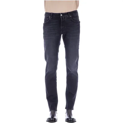 Nick Slim Italian Denim Jeans , male, Sizes: W37 - Jacob Cohën - Modalova