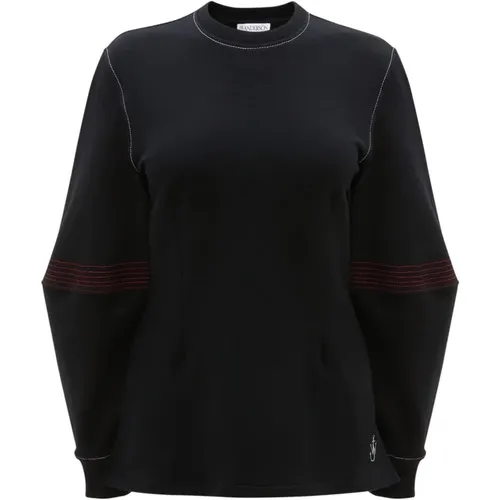 Schwarzer Lässiger Pullover mit weiten Ärmeln - JW Anderson - Modalova