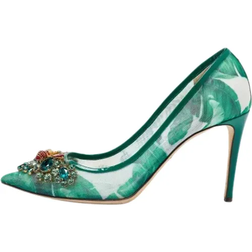 Pre-owned Mesh heels , female, Sizes: 6 1/2 UK - Dolce & Gabbana Pre-owned - Modalova