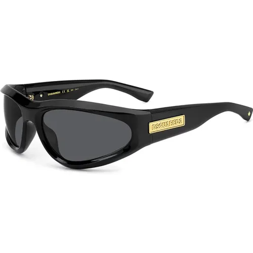 Bold Irregular Wrap Sunglasses , unisex, Sizes: 67 MM - Dsquared2 - Modalova