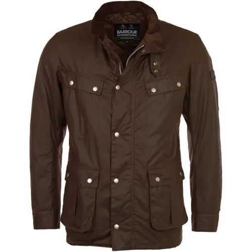 Duke Gewachste Motorradjacke - Barbour - Modalova