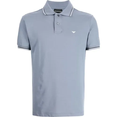 Cotton polo shirt , male, Sizes: M - Emporio Armani - Modalova