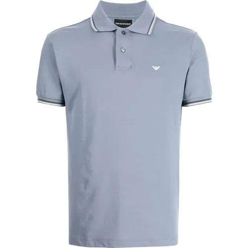 Cotton polo shirt , male, Sizes: XL, 2XL, M, L, 3XL - Emporio Armani - Modalova