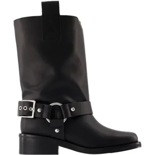 Leder boots Ganni - Ganni - Modalova