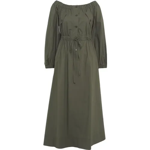 Ausgestelltes Off-Shoulder Kleid , Damen, Größe: XS - Kaos - Modalova