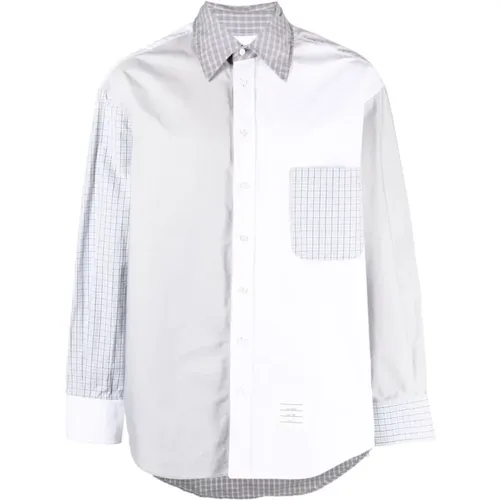 White Shirts Classic Style , male, Sizes: XS, L, S - Thom Browne - Modalova