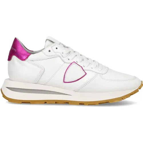 Weiße Tropez Haute Sneakers , Damen, Größe: 40 EU - Philippe Model - Modalova